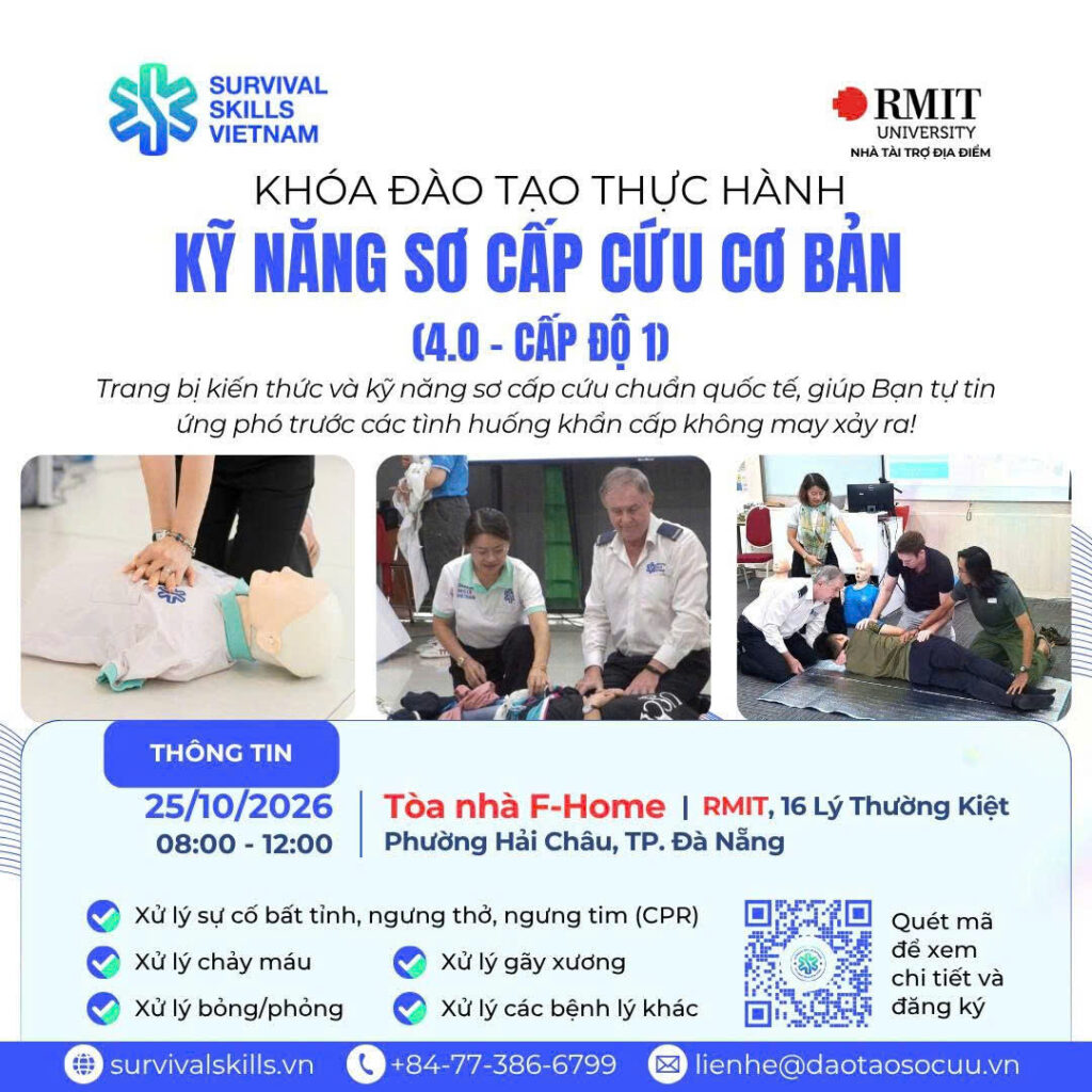 Học sơ cấp cứu tháng 10 tại Đà Nẵng